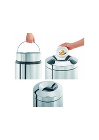 Resim Brabantia Çöp Kutusu Alev Korumalı 30 Lt Parlak Çelik 287527 