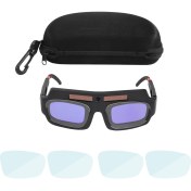 Resim Spibicyy Güneş Enerjili Otomatik Kararan Kaynak Maskesi Kask Gözlük Kaynakçı Gözlükleri Ark Anti-Şok Lens Saklama Kutusu ile (Yurt Dışından) 