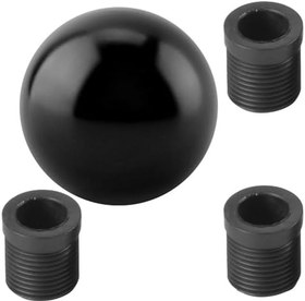 Resim Syrisora Araba Vites Topuzu, Metal Vites Topuzu Vites Kolu Vites Topuzu, Araba Evrensel Manuel Topuz Vites Kafası Yuvarlak Top Şekli (Siyah) 