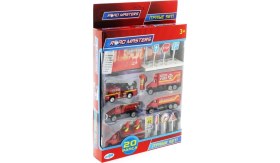 Resim MEGA Die Cast Metal 20 Parça Itfaiye Seti - Tankerli 