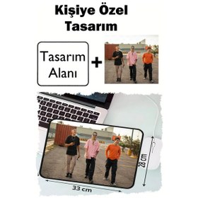 Resim Kişiye Özel Karikatürlü Fotoğraf Baskılı 33x28 Cm Mousepad Kaymaz Taban Rahat Konforlu Mouse Pad 
