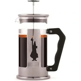 Resim Karokstore - Preziosa French Press: Yaklaşık 1l Kapasiteli Kahve Hazırlayıcı - 18/10 Paslanmaz Çelik Gövde - Bulaşık Makinesinde Yıkanabilen Borosilikat Cam Sürahi - Paslanmaz Çelik Filtre Sistemi 