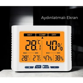 Resim DTH-150 Geniş Ekranlı Sıcaklık Nem Ölçer 