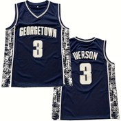 Resim Erkekler için Georgetown #3 Dikişli Basketbol Forması - Polyester Spor Forması, V-Yaka, Slight Esnek Kumaş - Basketbol, Açık Hava Aktiviteleri, Takım Sporları için Çeşitli - Tüm Mevsim Giyim 