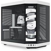 Resim Y70 Touch Panda Temperli Cam USB 3.2 E-ATX Dual Chamber Mid Tower Dokunmatik Ekranlı Gaming Kasa (CS--Y70TI-WB) HYTE