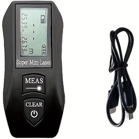 Resim Profesyonel Lazer Mesafe Ölçer - Sağlam 30m/100ft Aralık, Net LCD Ekranlı Uzaklık Metre, Tek Dokunuşla Ölçüm, İnşaat, İleri Sınıf Orman ve Haritalama için C uyumlu 