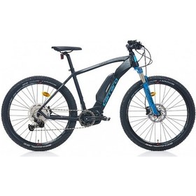 Resim Carraro Kifuka Elektrikli Bisiklet 27,5 Jant 11-v Hd Siyah-mavi Dağ Bisikleti - 44 Kadro Siyah 