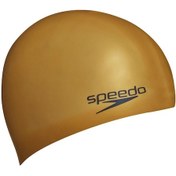 Resim Speedo Silikon Yüzücü Bonesi - Altın/Siyah Çok Renkli 