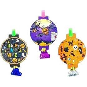 Resim Cadılar Bayramı Halloween Parti Düdüğü 6 Lı Uzar Kısalı Düdük Kaynana Dili Diğer 