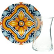 Resim Tulu Heybeli 6 Kişilik 12 Parça Çay Seti 160 ml 