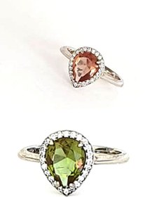 Resim OSESHOP Sultan Taşı 925 Ayar Gümüş Damla Yüzük 