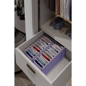 Resim 11 Bölmeli Dolap Ve Çekmece Içi Düzenleyici Akordiyon Organizer M-00500 (3 Adet) 00517 