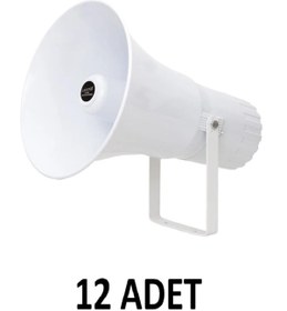 Resim LSOUND 12 Adet - Yuvarlak Abs Horn Boş Kasa 