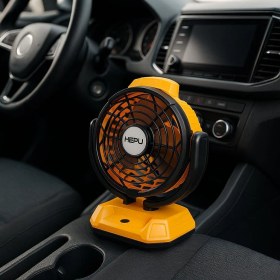 Resim Hepu HP-F878 8'' 20CM Kablosuz Otomatik Masaüstü Fan - 7200MAH Yüksek Kapasiteli Batarya 