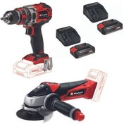 Resim Einhell TE-CD 18/50 Lİ-İ BL Akülü Matkap Vidalama + TE-AG 18/115 Avuç Taşlama 2 x 2.5 Ah Akü Starter Kit 