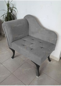 Resim aldagelsin Yeni Model Tekli Köşe Koltuğu Josefin Bench Siyah Ayak 