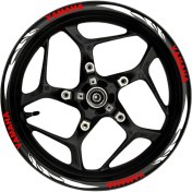 Resim Yamaha Kırmızı Yazılı Beyaz Pençe Şeritli 