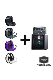 Resim Anycubic Kobra S1 3D Combo yazıcı + 4 Adet Filament ( 1 KG LIK 4 FARKLI RENK İLETİLECEKTİR) 