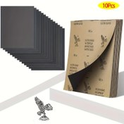 Resim Ahşap Metal Zımparalama için 10 Adet Zımpara Kağıdı Paketi, Islak Kuru Zımpara 60/80/100/120/150/180/240/320/400/600/800/1000/1200/1500/2000/2500/5000 Tane 