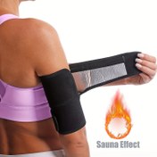 Resim 1 çift Sauna Kol Trimmer, Ter Sauna Kol Kılıfları Kadınlar için Kol Bantları, Fitness Egzersizleri Kol Antrenörü 