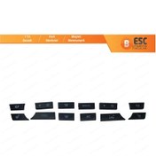 Resim Bmw 535 F10 2011-16 için 12 Adet Klima Düğme Kapak Seti 9331832 N11.1703 