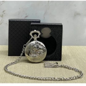 Resim Mena Rise Özel Kutulu Tren Temalı Gümüş Köstekli Saat ALK4657 ( Lisinya ) 