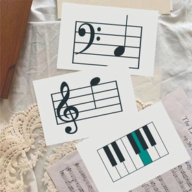Resim Başlangıç Seviyesi Piyano Teorisi Flashkartları - Tuşlar, Notlar & Akorlar için Eğitici Müzik Öğrenme Kartları - Piyano Öğrencileri için İdeal Hediye 