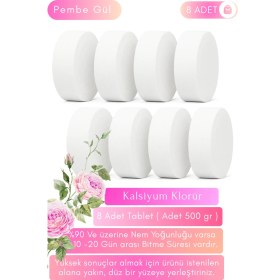 Resim Vcalla 8 Adet Gül Esanslı Nem Alıcı Tablet 500 gr | Küf ve Rutubet Giderici | Ev ve Ofis 