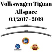 Resim Volkswagen Tiguan Allspace 2017 2018 2019 Uyumlu Araca Özel Ön Cam Muz Tipi Silecek Süpürgesi Takımı 65/53cm 2li Set Silbak 