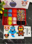 Resim Dr.Yontuç Ütüyle Yapışan Boncuk Seti 6500 Adet Kodlama Montessorı Zeka Ve Hayal Gücü, Eğitici Boncuk. 