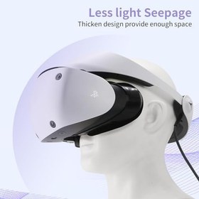 Resim VR Face Pad for Playstation VR2, Breathable Holes Leather Protective VR Accessories VR Face Cover Cushion Replacement Fitness Facial Interface Bracket Compatible with PS VR2 