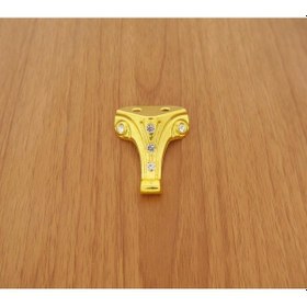 Resim Azimkarhirdavat Moda Çeyiz Süs Sandıkları İçin Minik Lükens Ayak 3.5 Cm Taşlı 10 