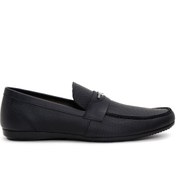 Resim Erkek Siyah Deri Casual Loafer Derimod