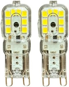 Resim Osaka 3W Beyaz Işık 6500K Dim Edilebilir G9 Duylu LED Kapsül Ampul, 2 Adet 
