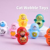 Resim GRVTYXPS Kedi Sallanma Oyuncakları Koleksiyonu - Renkli Karikatür Tasarım, Dayanıklı Plastik Etkileşimli Evcil Hayvan Oyuncağı Tüm Irklar İçin, Rastgele Renkler, Etkileşimli Kedi Oyuncakları | Oynak Görünüm | Canlı Oyuncak Koleksiyonu, İç Mekan Kedileri İçin Kedi Oyuncakları 