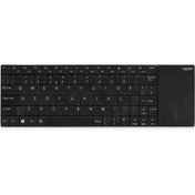 Resim RAPOO E2710 TR KABLOSUZ SİYAH SLİM TOUCHPAD KLAVYE 