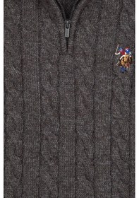 Resim U.S. Polo Assn. U.s. Polo Assn. Erkek Çocuk Antrasit Melanj Kazak /triko 50315628-vr081 