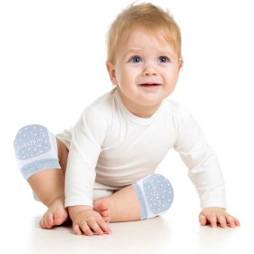 Resim Babyjem Örgü Emekleme Dizliği Mavi 