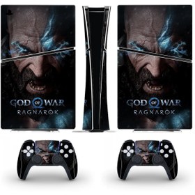 Resim cosy home gift God Of War Playstation 5 Slim Disk Versiyon Sticker Kaplama Seti 