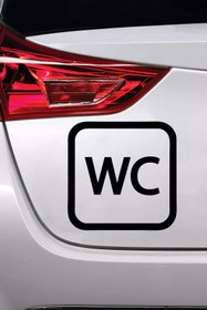 Resim Genel Markalar WC - Araç, Oto, Laptop, Duvar Uyumlu Sticker 10*10 Cm 