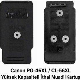 Resim Canon E3340-pg-46xl/cl-56xl Siyah-renkli Yüksek Kapasite Tıpalı Uyumlu Dolabilen Kartuş Seti 