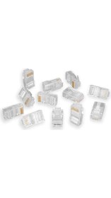 Resim COB8P 50'li Paket Cat5 Cat6 RJ45 Jack Ethernet Internet Modem Kablosu Soketi Network Tüm Cat5 Cat6 Uyumlu Soket RJ45 Jack 