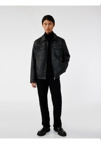 Resim Koton Normal Bel Straight Fit Jean Pantolon - Mark Jean Siyah 6wam40024nd Siyah 