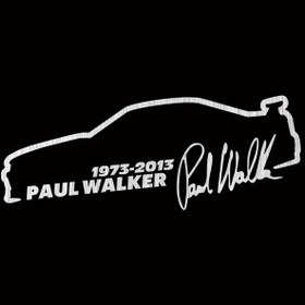 Resim Fırçalanmış Gümüş-2 Adet-araba Etiket Vinil 13 5 Cm Paul Walker Hızlı Ve Öfkeli Moda Yansıtıcı Etiket Araba Komik 3 