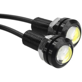 Resim Yeşil Kartal Gözü Led 12V 2 Adet - Gündüz Farı 