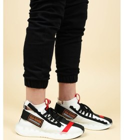 Resim Guja Şeffaf Taban Triko Erkek Spor Ayakkabı Beyaz-beyaz Beyaz 