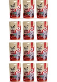 Resim Cat Beef Bites 12x60gr. Biftekli, Kedi Ödül Maması 