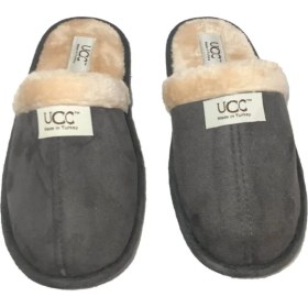 Resim Ucc Gri Ucc Erkek Ev Terliği 