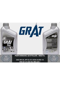Resim GRAT 605301 MOTOR YAĞI 1 LITRE 5W30 TAM SENTETIK API SL CF 