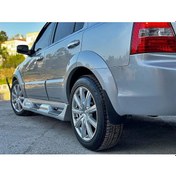 Resim Kia Sorento Fiberglass Boyasız Yan Basamak - 2003 - 2008 Mat Siyah 